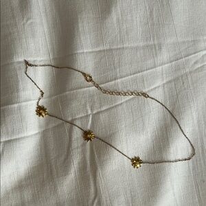 Gold Starburst Pendant Necklace - Women's Jewelry